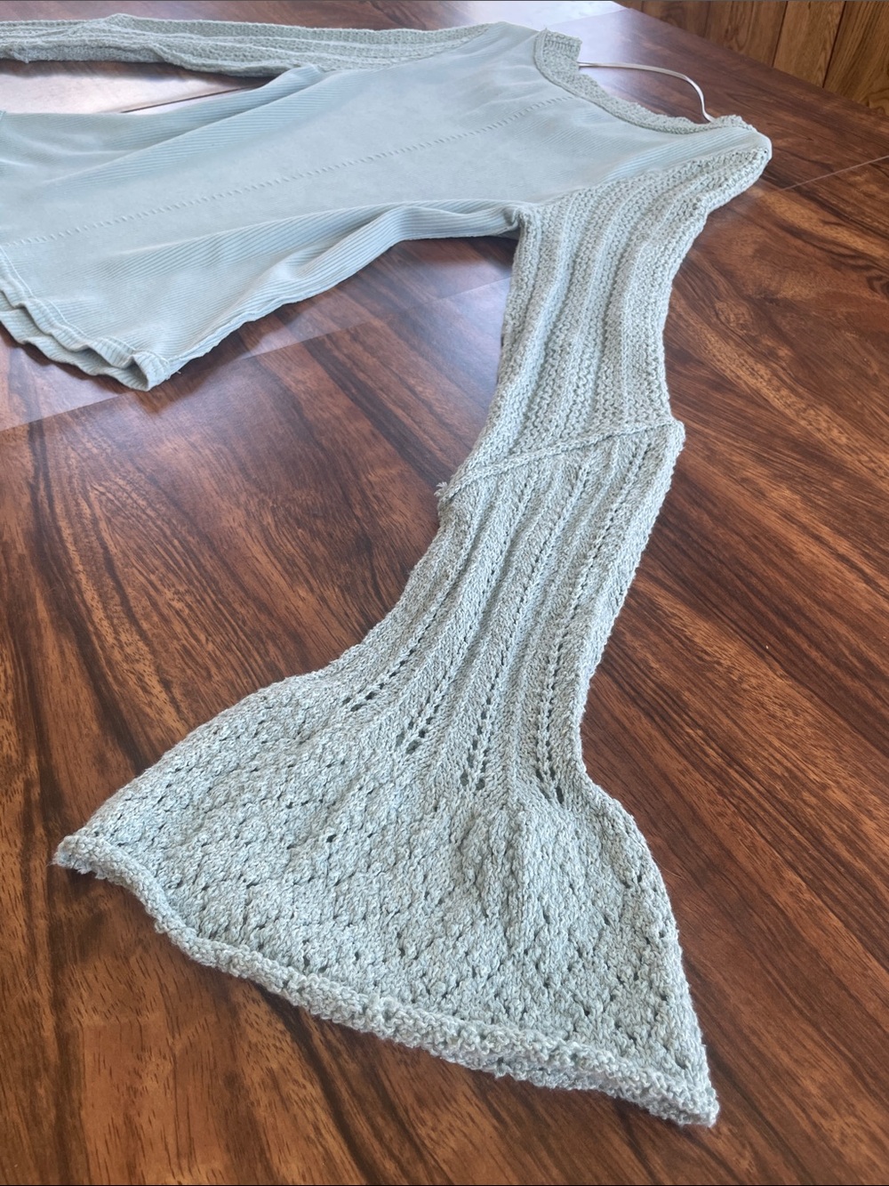 Free People Sage Knit-Trim Ribbed Long Sleeve Top - Picture 7 of 11